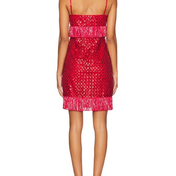 NWT Elegant Red Sequin Dress - Picture 2 of 3